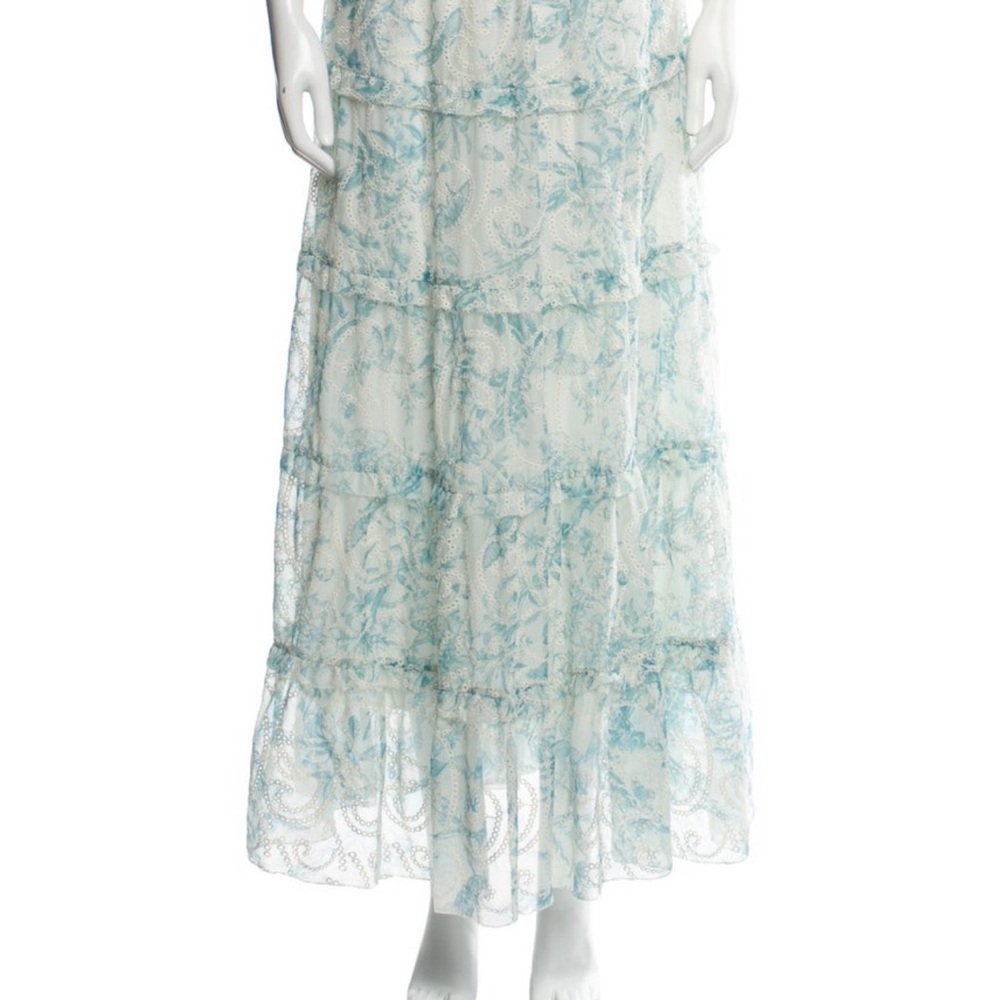 Alice + Olivia Blue and White Maxi Skirt - Picture 3 of 4